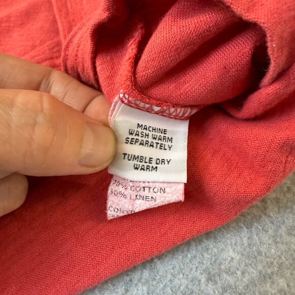 Cut Loose Watermelon Pink 3/4 Sleeve Shirt Top Casual Everyday Wear Size Large - Picture 9 of 11